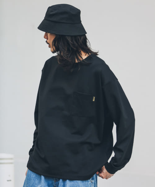 ポンチポケットロングスリーブTシャツ