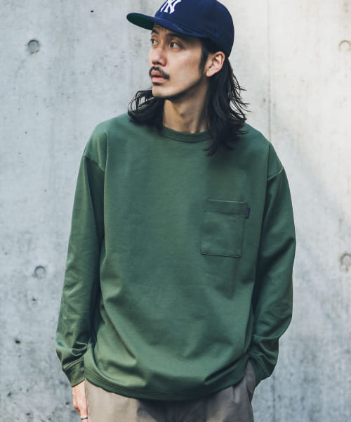 ポンチポケットロングスリーブTシャツ