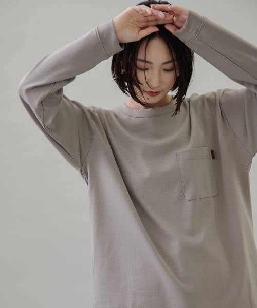 ポンチポケットロングスリーブTシャツ