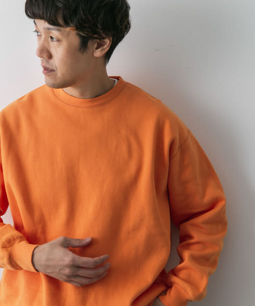 『XLサイズ/WEB限定』コットン裏起毛クルーネックスウェット