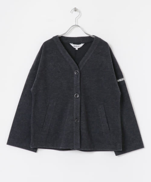 AIGLE　フリースボタンカーディガン