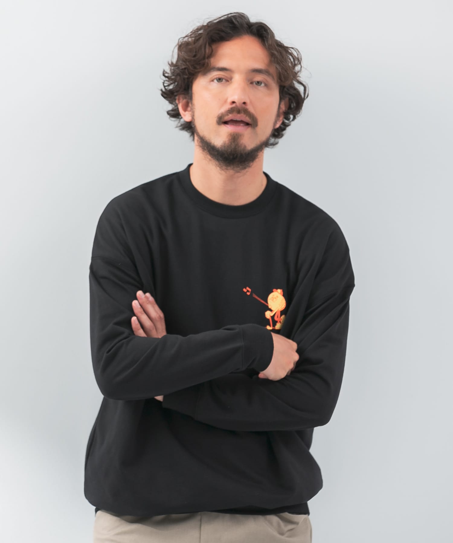 大特価 イラスト OOPS×RYUAMBEコラボスウェット[LA44-11A803]｜URBAN RESEARCH ウォーキング・ランニングウェア