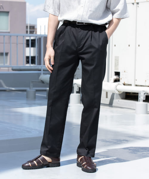『WEB限定』『XLサイズあり』ストレッチチノワンタックパンツ