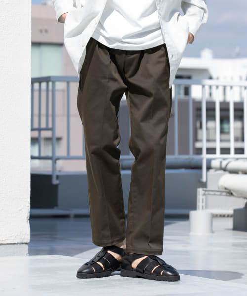 『WEB限定』『XLサイズあり』ストレッチチノワンタックパンツ