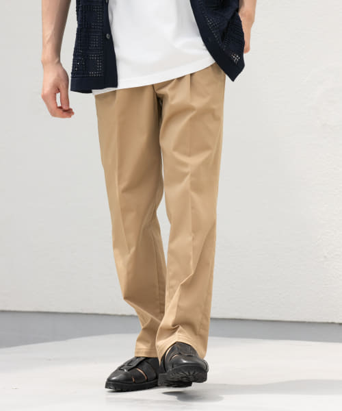 『WEB限定』『XLサイズあり』ストレッチチノワンタックパンツ