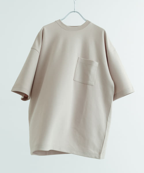[ITEMS][スフレダンボール クルーネック ポケットTシャツ]