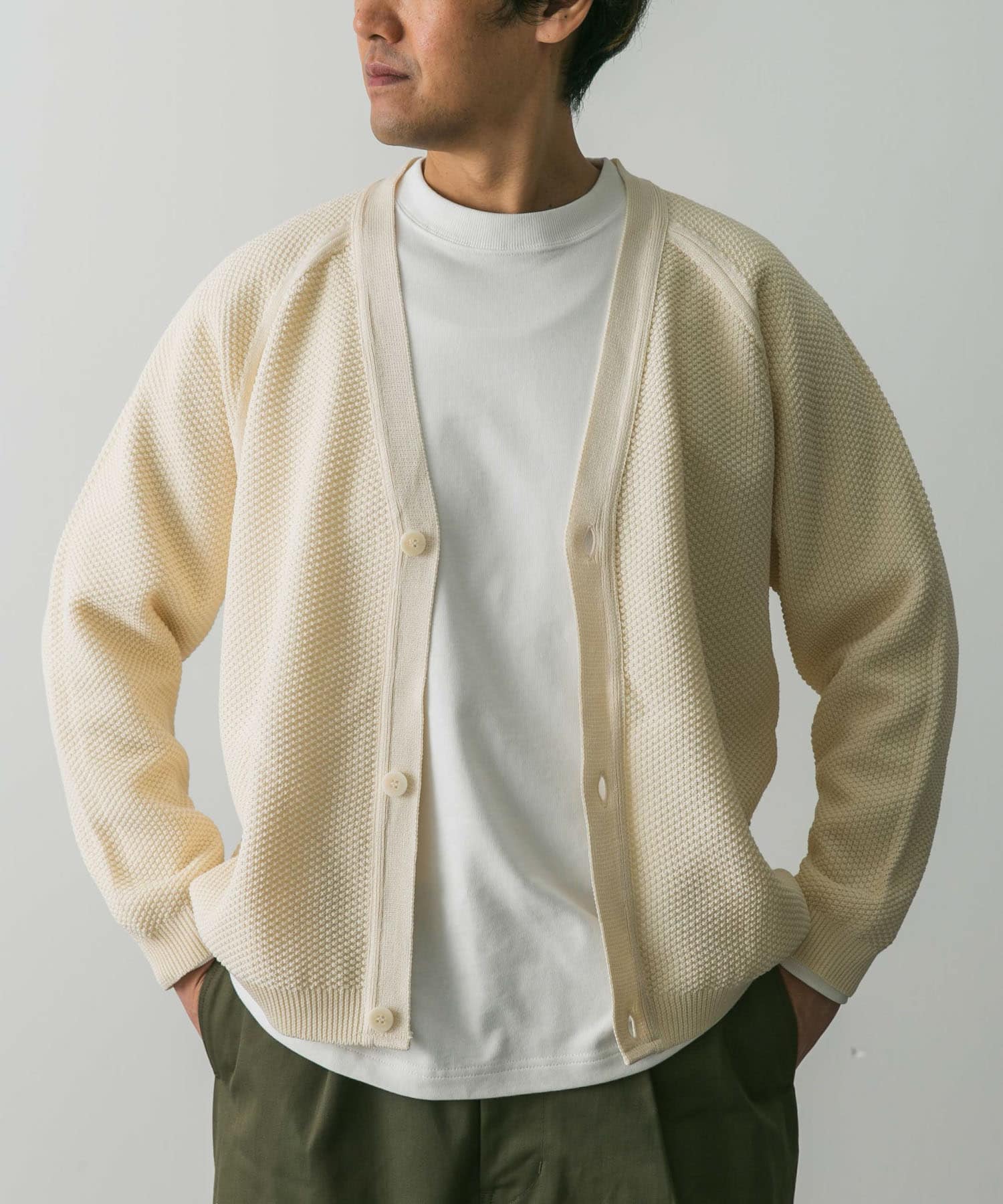 【数量限定】旧モデル在庫処分セールを開催します！ STILL cardigan[DM44KN03241PUS]｜URBAN cotton Crispy HAND BY トップス