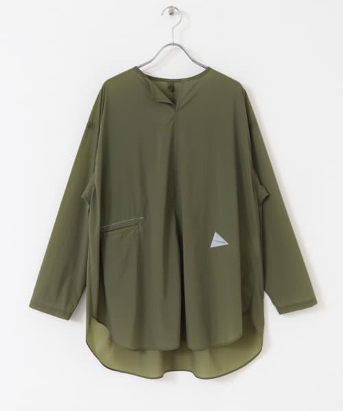 and wander　packable light pullover