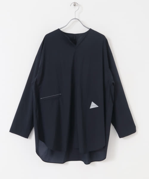 and wander　packable light pullover