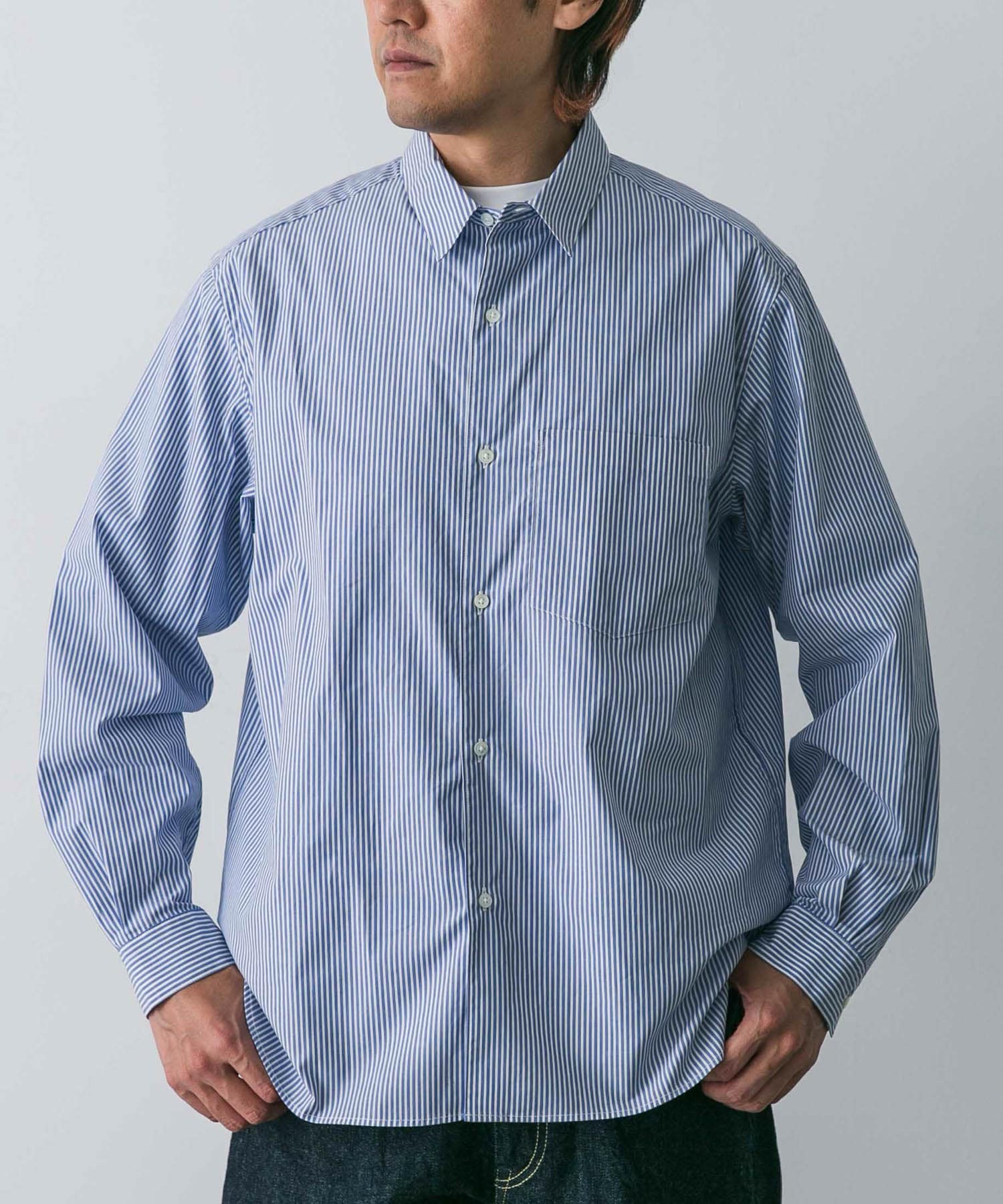 STILL BY HAND Regular collar shirts[DM46-SH00221]｜URBAN