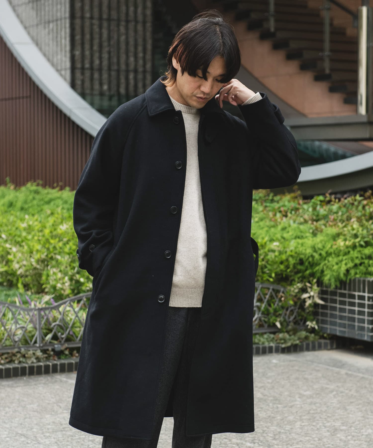 大きい割引 ウールメルトンステンカラーコート[DR47-17X702]｜URBAN ジャケット・アウター