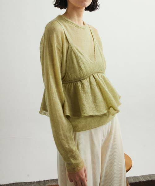 unfil　mohair&silk camisole top