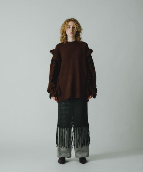[LAATO][frill frill knit]