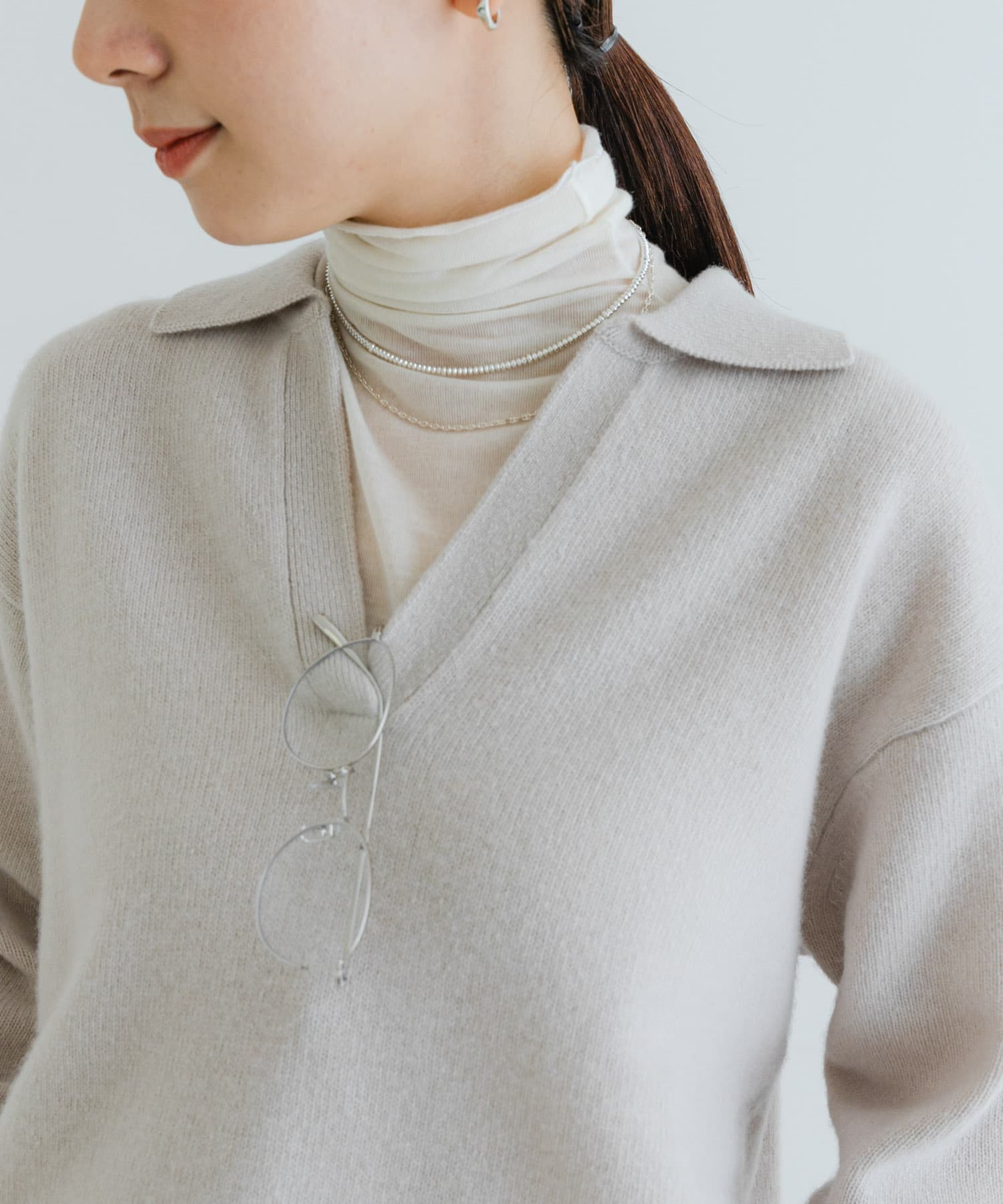 MADE IN JAPAN』カシミヤシルクタートルカットソー[UR47-21T018