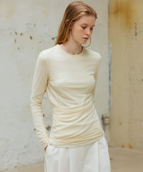 RRACE　Sheer Jersey Top