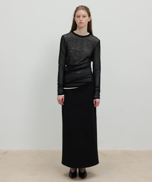 RRACE　Sheer Jersey Top