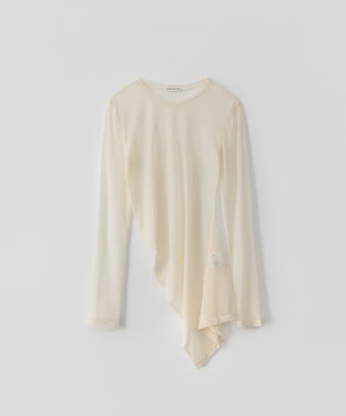RRACE　Sheer Jersey Top