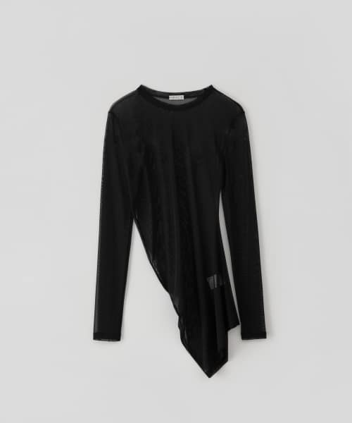 RRACE　Sheer Jersey Top