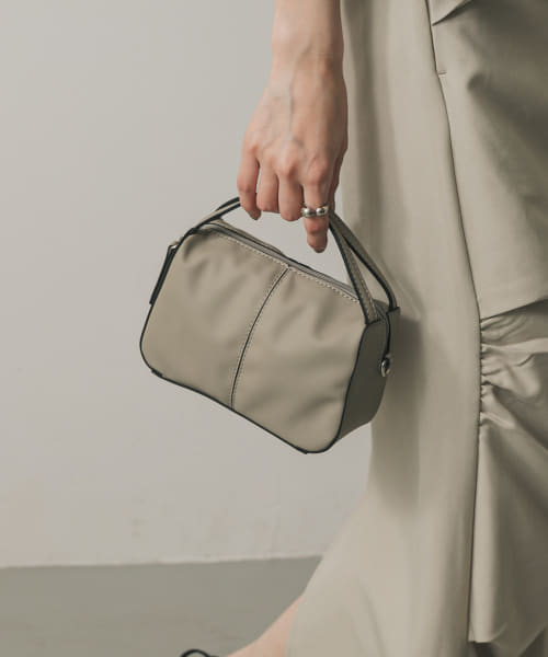 『防汚』2WAYセンターシームプチショルダーバッグ
