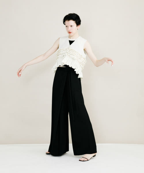 wrap cut pants