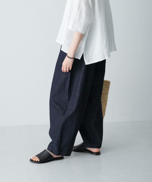 デニムボリュームパンツ