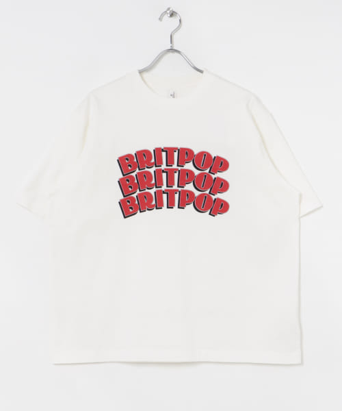 blurhmsROOTSTOCK　BRITPOP Print T-shirts WIDE