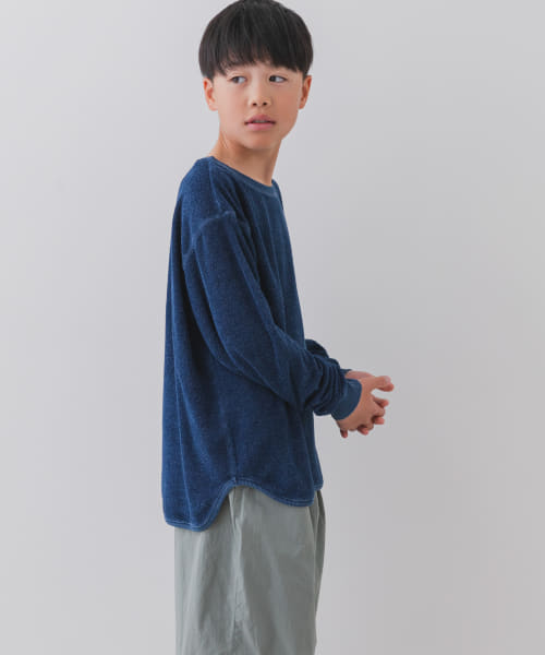 『WEB/一部店舗限定サイズ』パイルステッチロングTシャツ(KIDS)