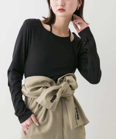 アシンメトリーカットトップ