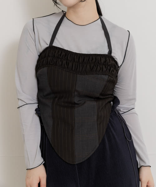 77circa　slacks fabric separate 2way bustier