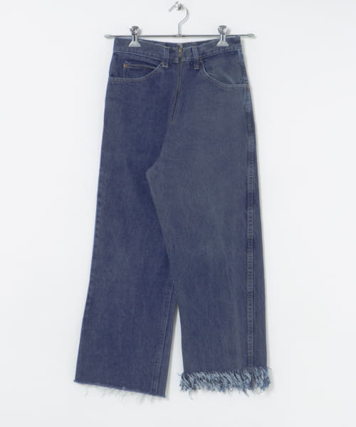 77circa　make fringe denim pants