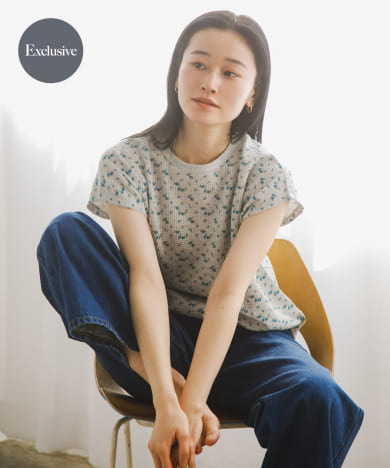 別注』Sports Wear×DOORS ワッフルフレンチスリーブTシャツ[DWA5