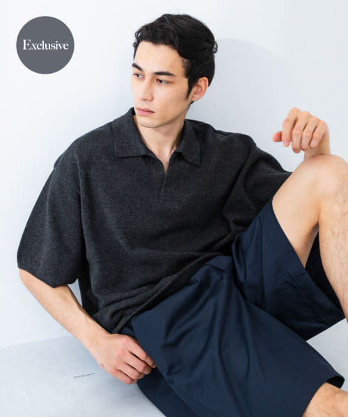 『別注』crepuscule×URBAN RESEARCH　Linen Skipper Polo
