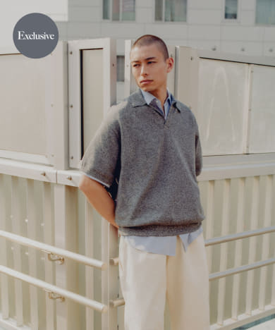 『別注』crepuscule×URBAN RESEARCH　Linen Skipper Polo