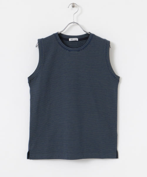 FORK&SPOON　マルチカラーボーダーノースリーブTシャツ