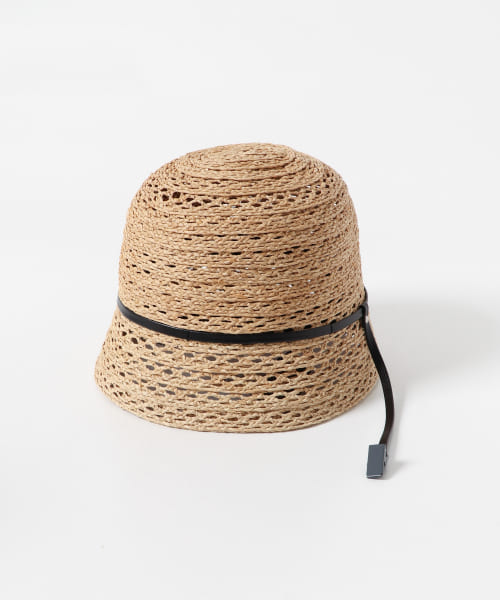 KIJIMA TAKAYUKI　RAFFIA BRAID CROCHET HAT