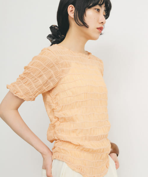 シャーリングシアートップス