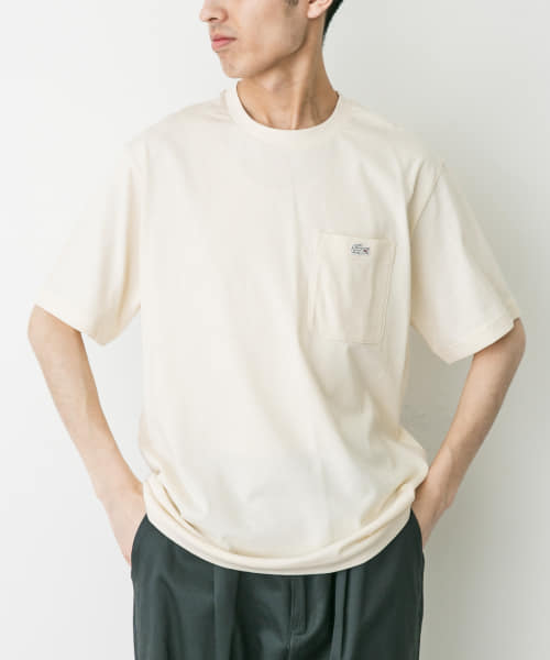 LACOSTE　アウトラインクロックポケットTシャツ