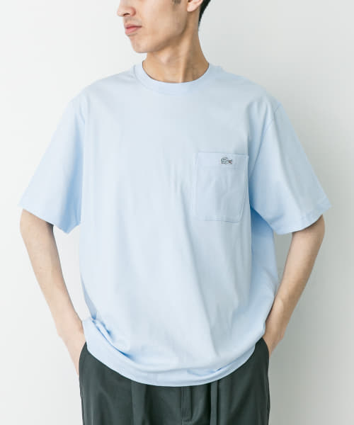 LACOSTE　アウトラインクロックポケットTシャツ