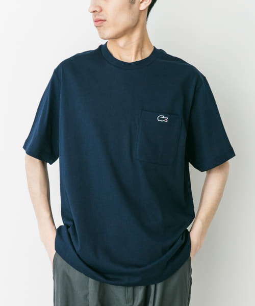 LACOSTE　アウトラインクロックポケットTシャツ