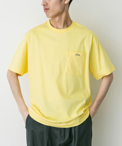 LACOSTE　アウトラインクロックポケットTシャツ