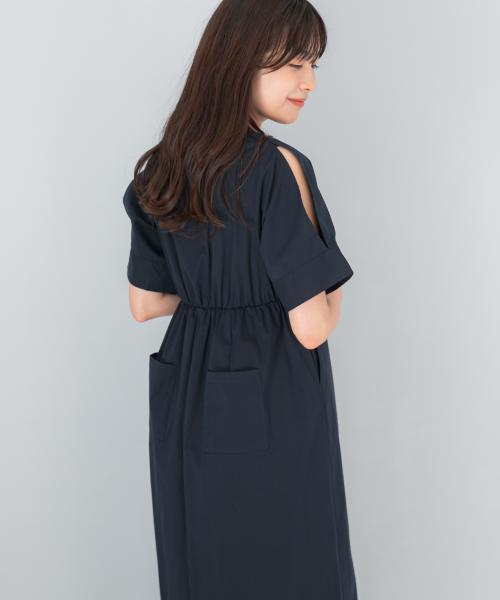 F by ROSSO　スリットショルダーワンピース