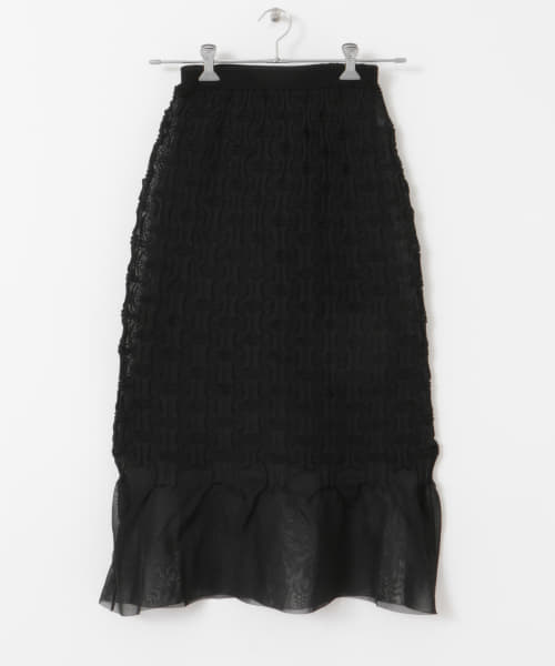 OPEN SESAME CLUB　sheerlattice skirt