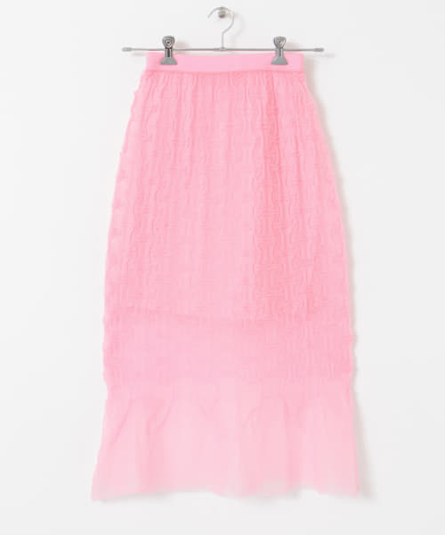 OPEN SESAME CLUB　sheerlattice skirt