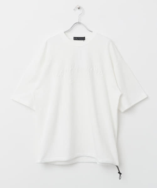 『WEB限定』Mark Gonzales　プリントクルーネックドローコードTシャツ