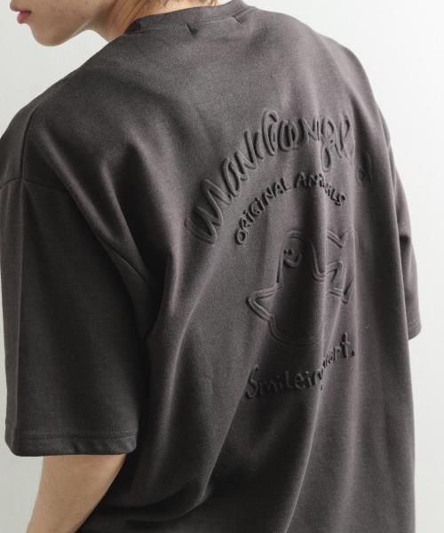 『WEB限定』Mark Gonzales　プリントクルーネックドローコードTシャツ