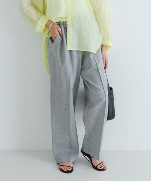 new basic　センターシームカットパンツ