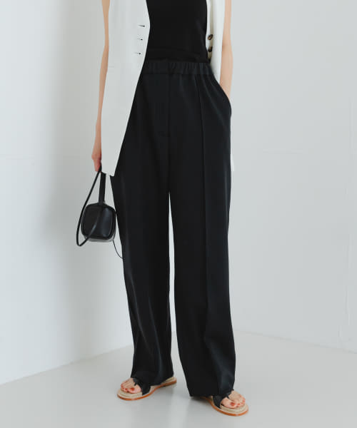 new basic　センターシームカットパンツ