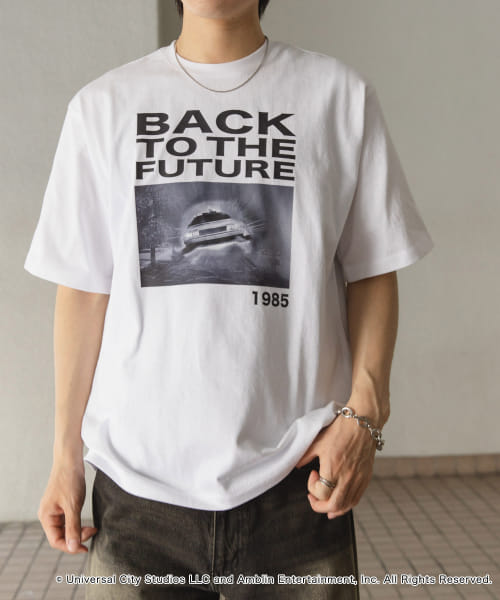『別注』SENSE OF PLACE×BTTF　クルーネックプリントTシャツ A