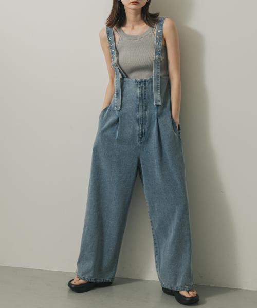 ウエストタックサロペットパンツ