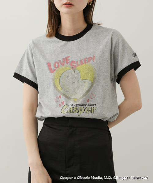 『別注』Casper×SENSE OF PLACE/リンガーTシャツ